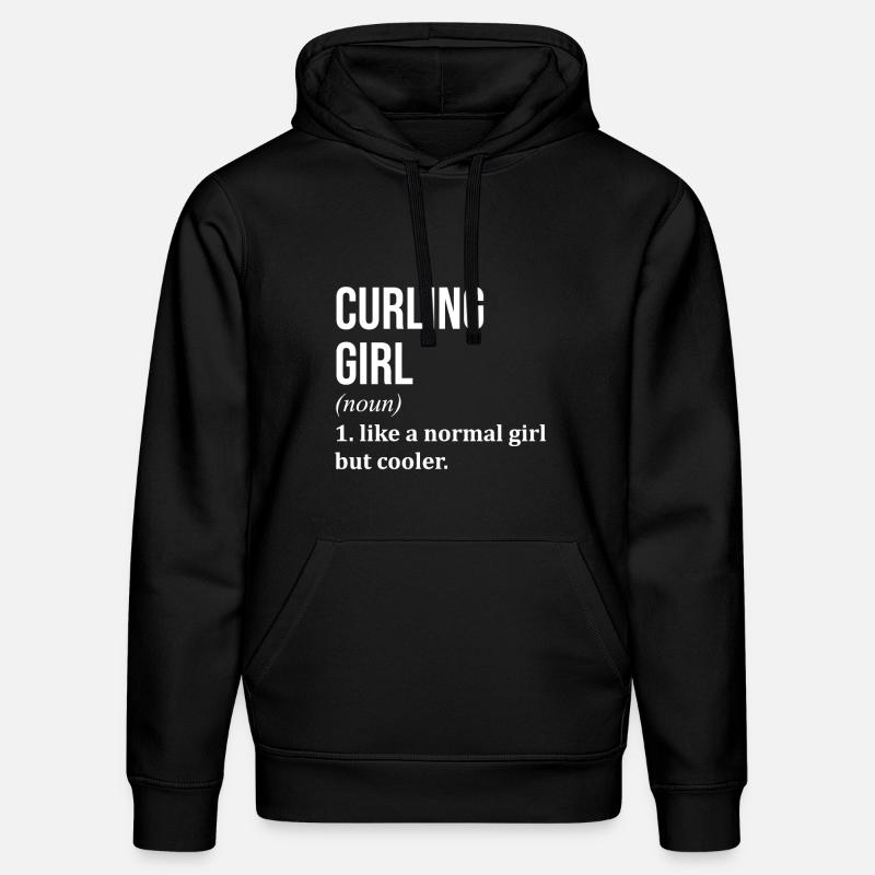 curling - Sweat à capuche bio DRUMMER Stanley/Stella Unisexe - noir