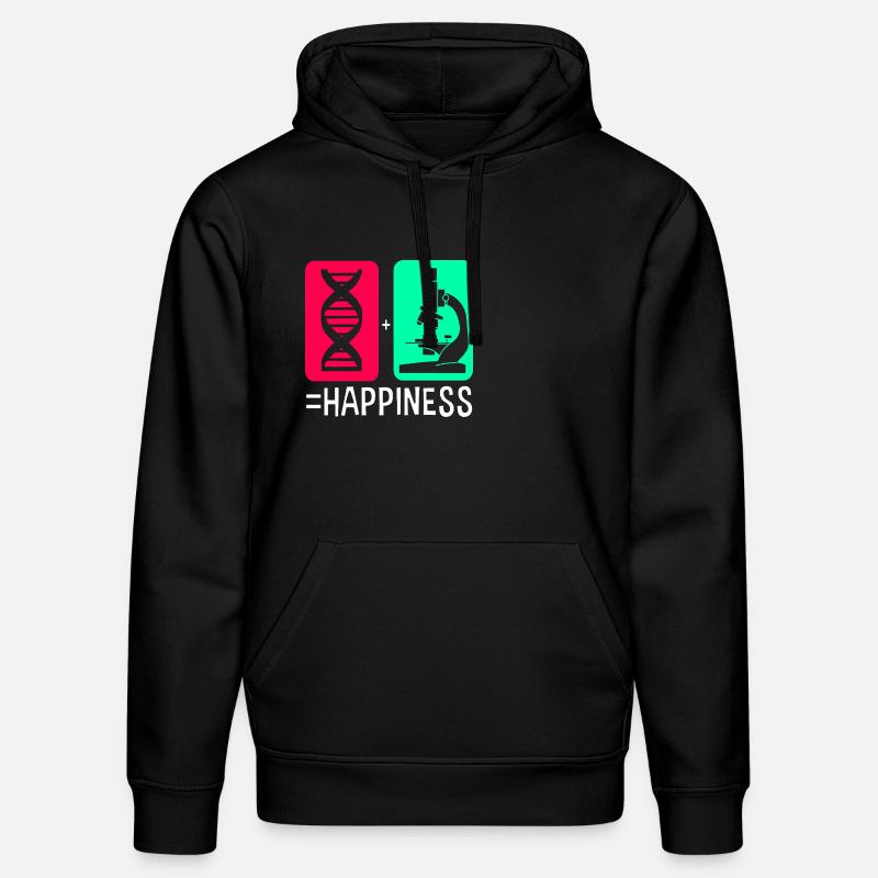 Structural formula molecule - Stanley/Stella DRUMMER Unisex Organic Hoodie - black