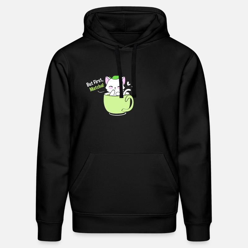 Matcha Tee - Stanley/Stella Unisex Bio-Hoodie DRUMMER  - Schwarz