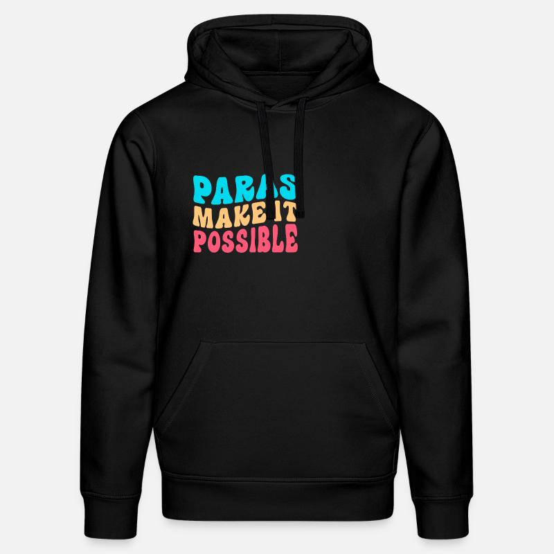 Paraprofessional Paraeducator Lehrerassistent - Stanley/Stella Unisex Bio-Hoodie DRUMMER  - Schwarz