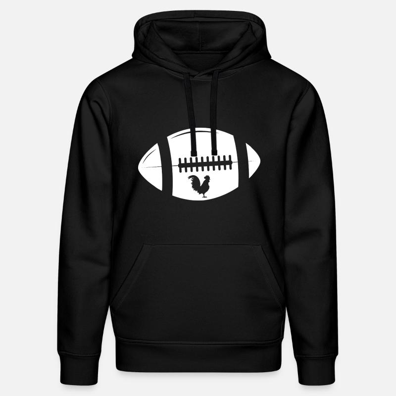 Rugby - Stanley/Stella DRUMMER Unisex Organic Hoodie - black