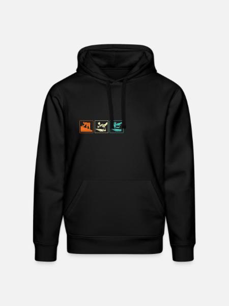 Dachdecker Handwerker Beruf Spruch - Stanley/Stella Unisex Bio-Hoodie DRUMMER - Schwarz