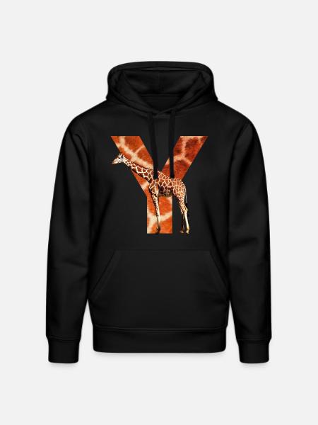 giraffe y - Stanley/Stella DRUMMER Unisex Organic Hoodie - black