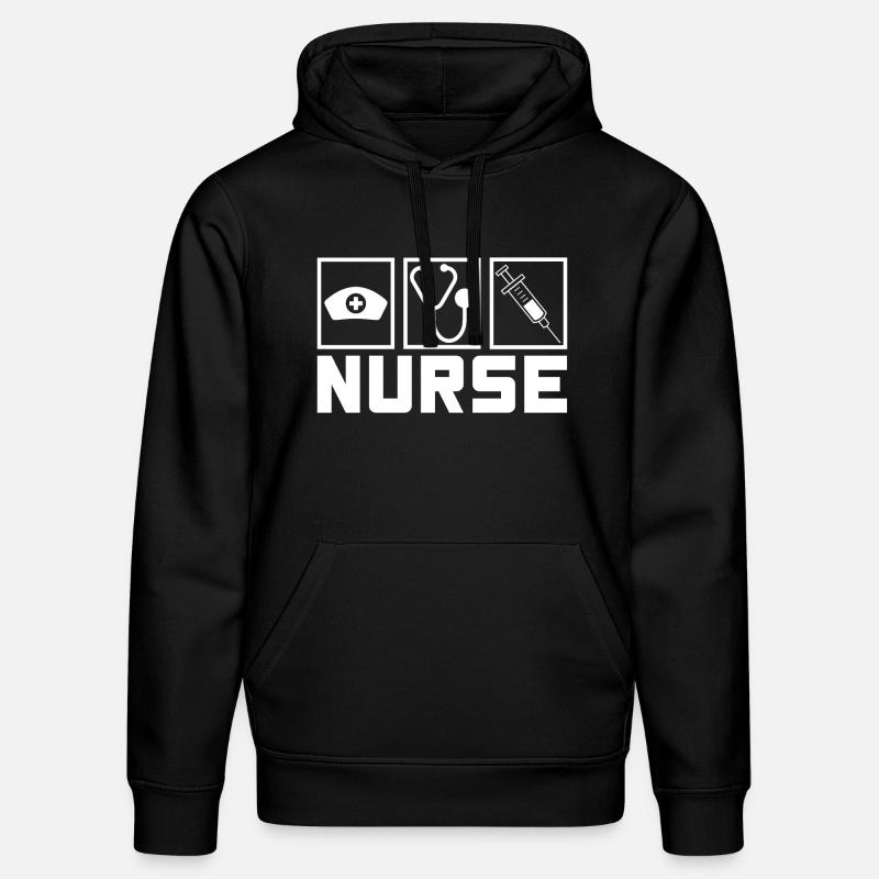 Nurse Krankenschwester Spruch Statement Beruf - Stanley/Stella Unisex Bio-Hoodie DRUMMER  - Schwarz
