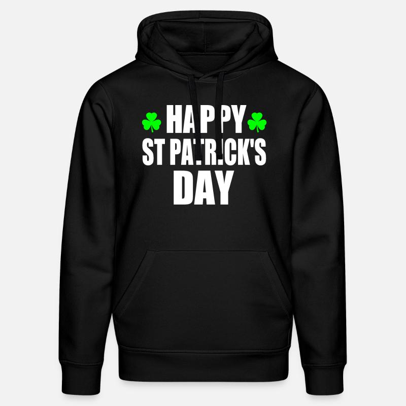 happy st patrick's day - Stanley/Stella Unisex Bio-Hoodie DRUMMER  - Schwarz