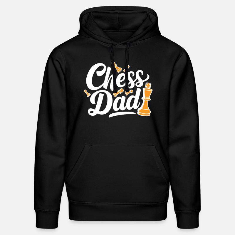 Chess Dad Schach Spruch Zitat - Stanley/Stella Unisex Bio-Hoodie DRUMMER  - Schwarz