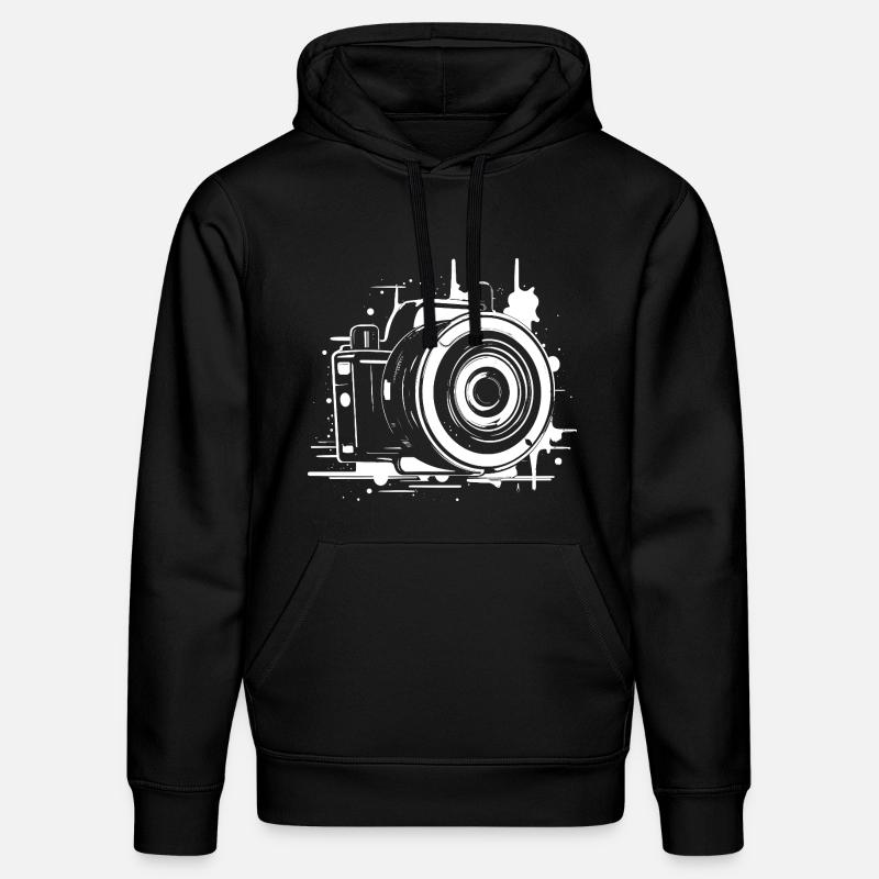 Caméra - Sweat à capuche bio DRUMMER Stanley/Stella Unisexe - noir