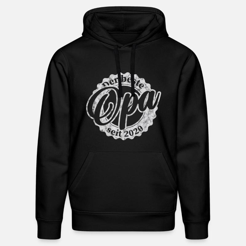 Le meilleur papy depuis 2020 - Sweat à capuche bio DRUMMER Stanley/Stella Unisexe - noir