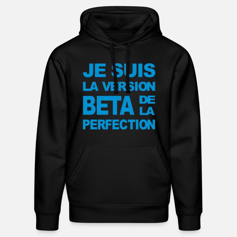 version beta perfection - Sweat à capuche bio DRUMMER Stanley/Stella Unisexe - noir