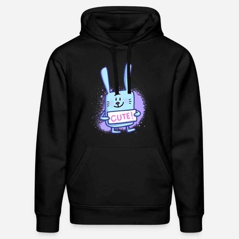 Lapin mignon - Sweat à capuche bio DRUMMER Stanley/Stella Unisexe - noir