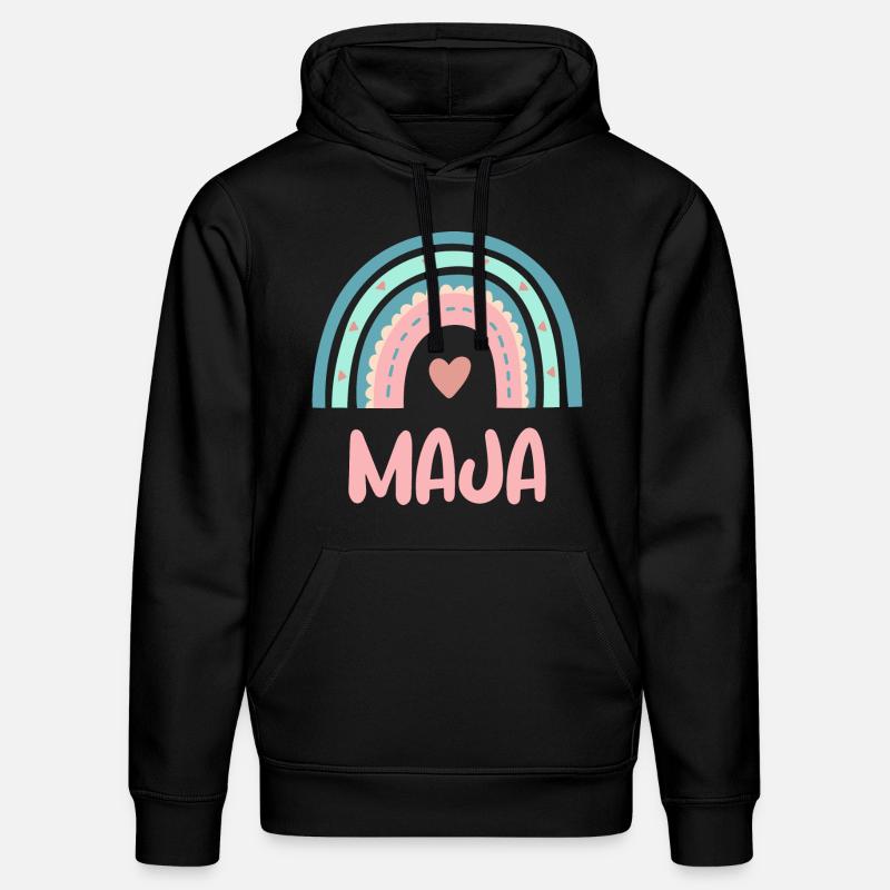 Maja Nom Rainbow Baby - Sweat à capuche bio DRUMMER Stanley/Stella Unisexe - noir