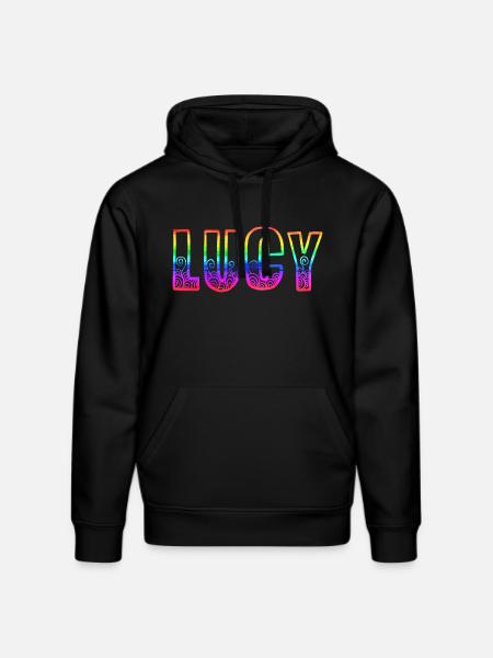 lucy rs rainbow - Stanley/Stella DRUMMER Unisex Organic Hoodie - black