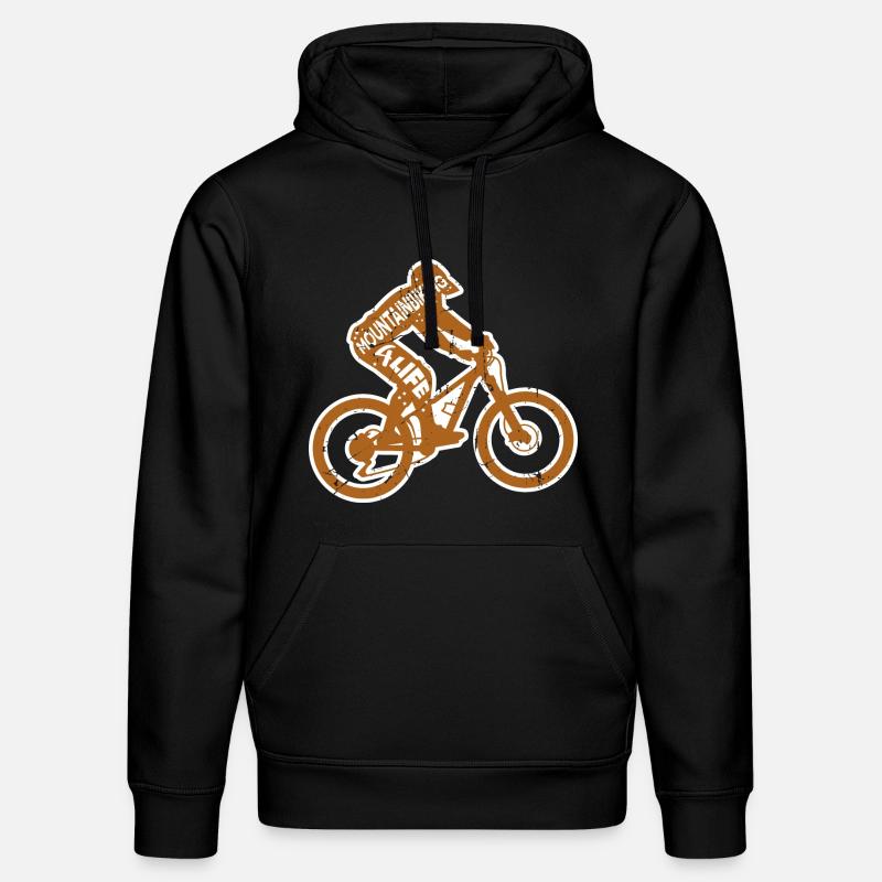 Mountainbiker Spruch - Stanley/Stella Unisex Bio-Hoodie DRUMMER  - Schwarz