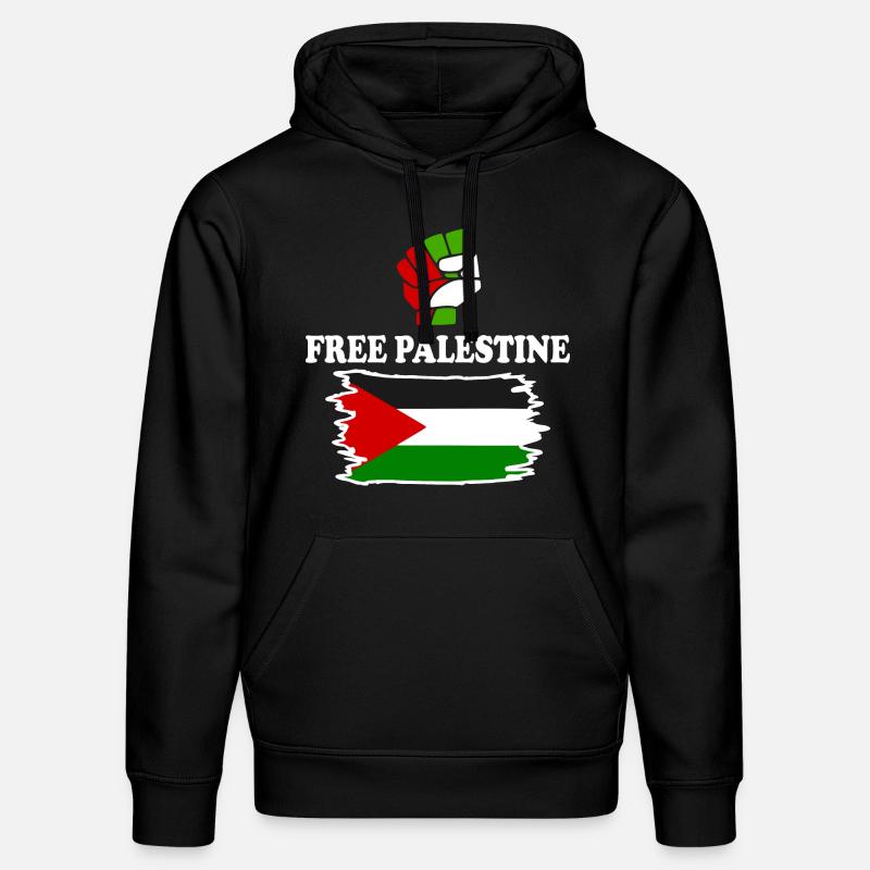 Free palestine - Sweat à capuche bio DRUMMER Stanley/Stella Unisexe - noir