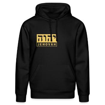 Jew Jewish Judaism Yeshua - Stanley/Stella DRUMMER Unisex Organic Hoodie - black - Front - Marisol (170cm) & Nik (191cm)