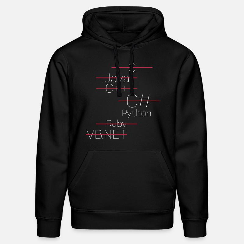 PYTHON CODING / PROGRAMMIERSPRACHE - Stanley/Stella Unisex Bio-Hoodie DRUMMER  - Schwarz