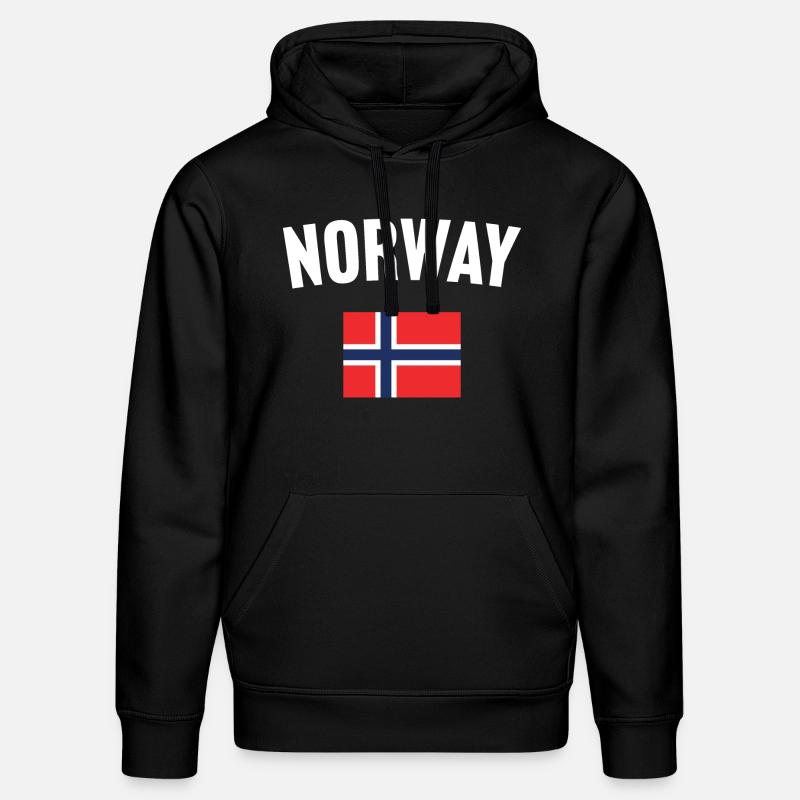 Drapeau de la Norvège - Sweat à capuche bio DRUMMER Stanley/Stella Unisexe - noir
