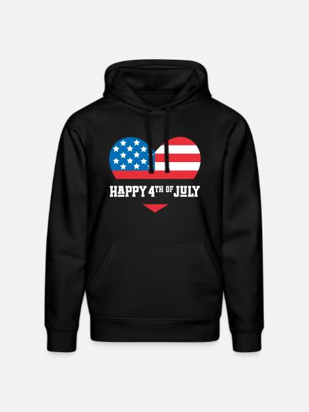 Frohen 4. Juli - Stanley/Stella Unisex Bio-Hoodie DRUMMER  - Schwarz