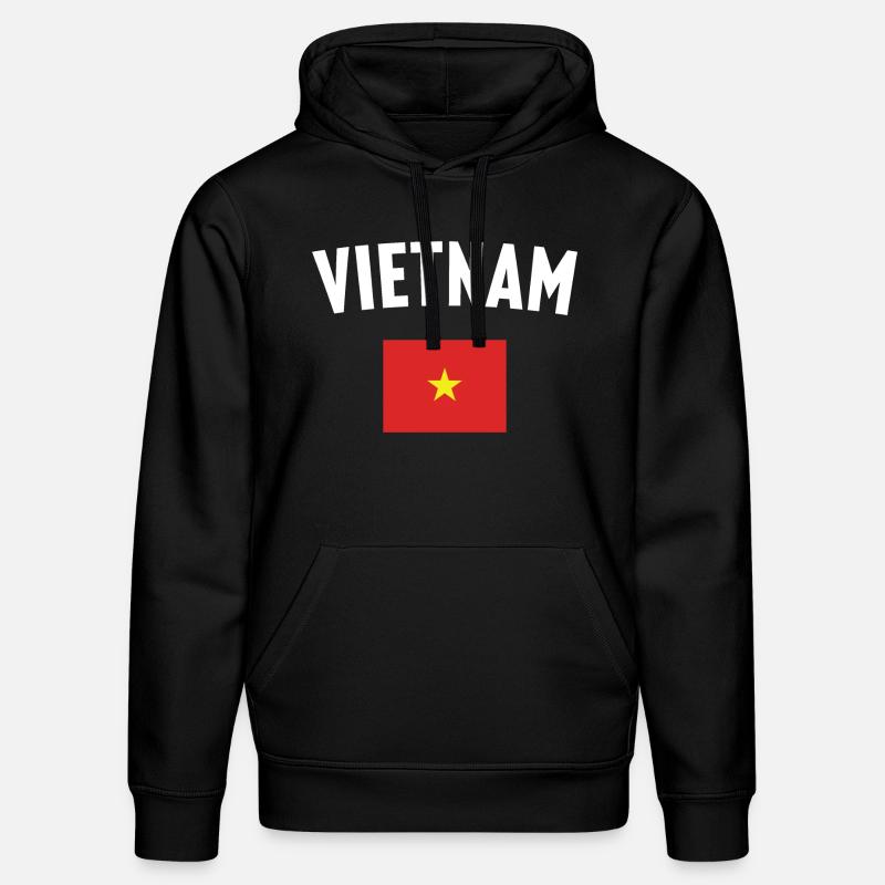 Drapeau du Vietnam - Sweat à capuche bio DRUMMER Stanley/Stella Unisexe - noir