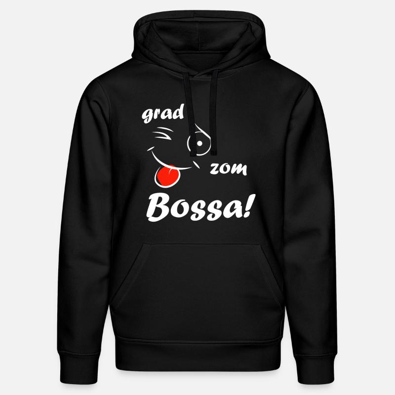 Degré zom Bossa! - blanc - Sweat à capuche bio DRUMMER Stanley/Stella Unisexe - noir
