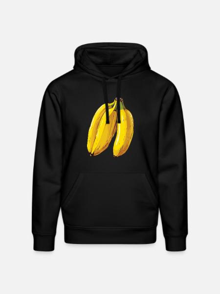 Bananengelbe Köstlichkeiten - Stanley/Stella Unisex Bio-Hoodie DRUMMER  - Schwarz
