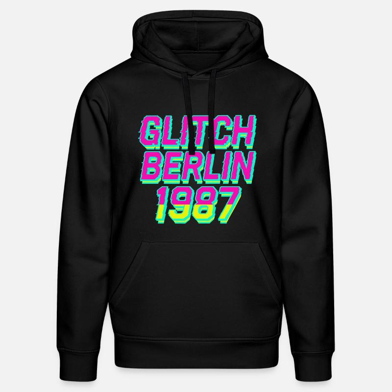 Glitch, Berlin 1987 - Sweat à capuche bio DRUMMER Stanley/Stella Unisexe - noir
