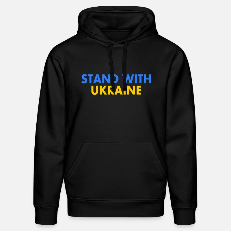 stand with ukraine - Sweat à capuche bio DRUMMER Stanley/Stella Unisexe - noir