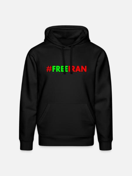 Free iran - Stanley/Stella DRUMMER Unisex Organic Hoodie - black