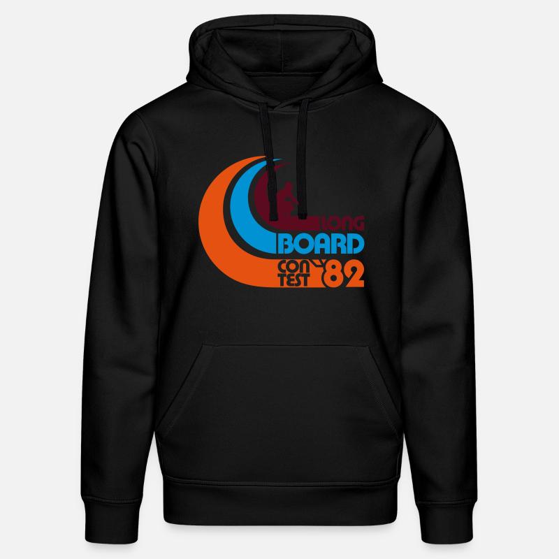 Longboard concours 82 - Sweat à capuche bio DRUMMER Stanley/Stella Unisexe - noir