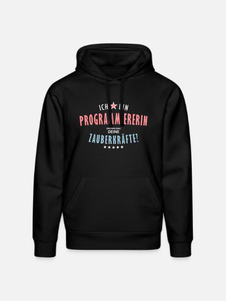 Programmiererin Beruf - Geschenk - Stanley/Stella Unisex Bio-Hoodie DRUMMER  - Schwarz