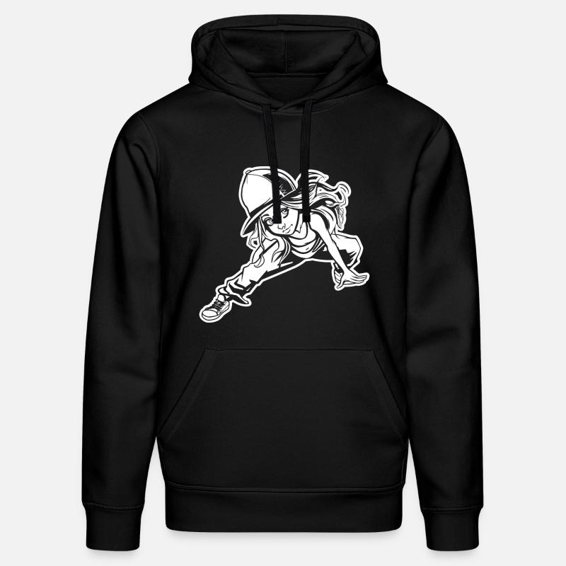 Breakdancer - Sweat à capuche bio DRUMMER Stanley/Stella Unisexe - noir