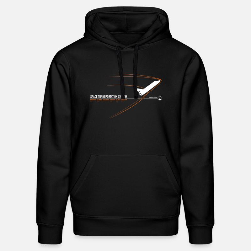 Navette spatiale (imprimé orange) - Sweat à capuche bio DRUMMER Stanley/Stella Unisexe - noir