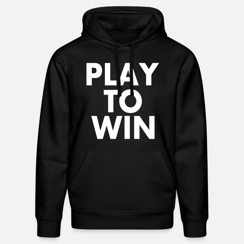 Play to win - Sweat à capuche bio DRUMMER Stanley/Stella Unisexe - noir