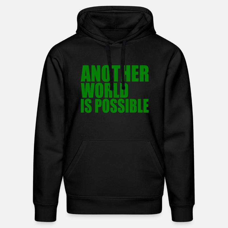 Another world is possible - Stanley/Stella Unisex Bio-Hoodie DRUMMER - Schwarz
