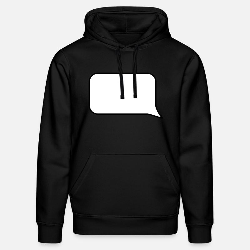 Sprechblase // Comic // Spruch machen // Aussage - Stanley/Stella Unisex Bio-Hoodie DRUMMER  - Schwarz