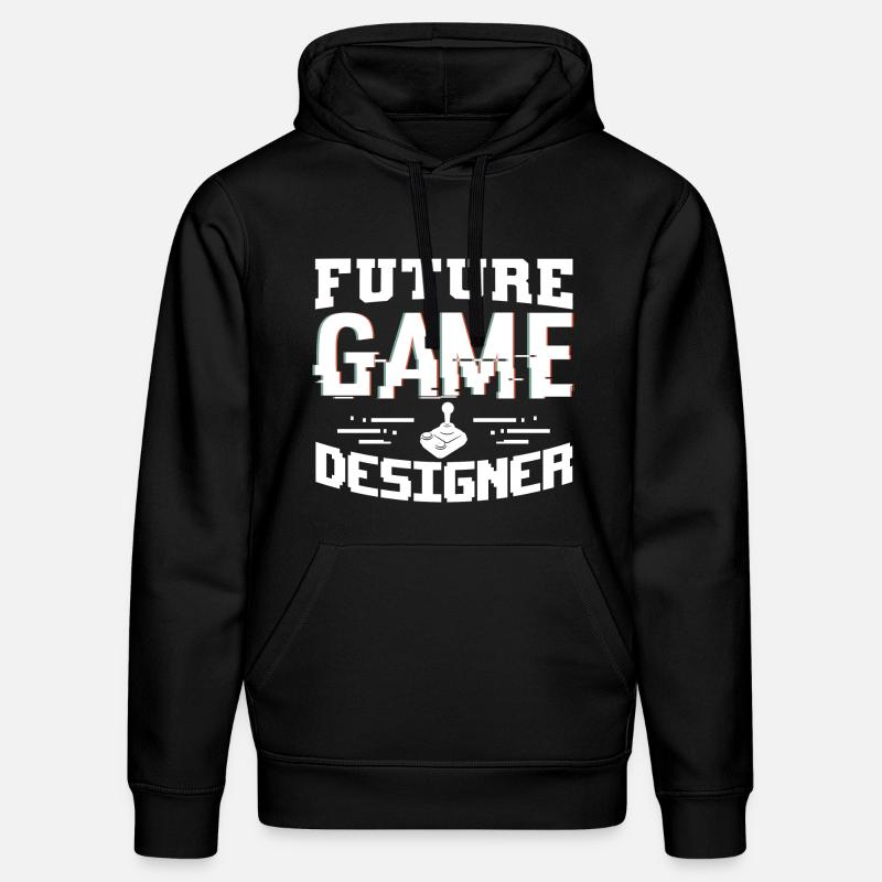 Game Designer Garçon - Sweat à capuche bio DRUMMER Stanley/Stella Unisexe - noir