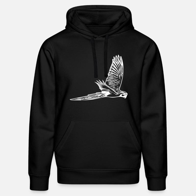 perroquet - Sweat à capuche bio DRUMMER Stanley/Stella Unisexe - noir