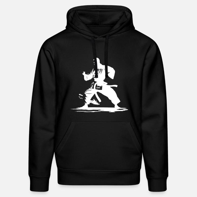 Graphique Karaté Boy - Sweat à capuche bio DRUMMER Stanley/Stella Unisexe - noir