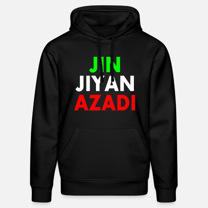 jin jiyan azadi - Sweat à capuche bio DRUMMER Stanley/Stella Unisexe - noir