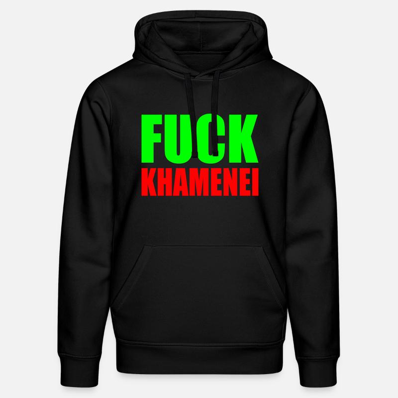 Fuck khamenei Chamenei - iran - Sweat à capuche bio DRUMMER Stanley/Stella Unisexe - noir
