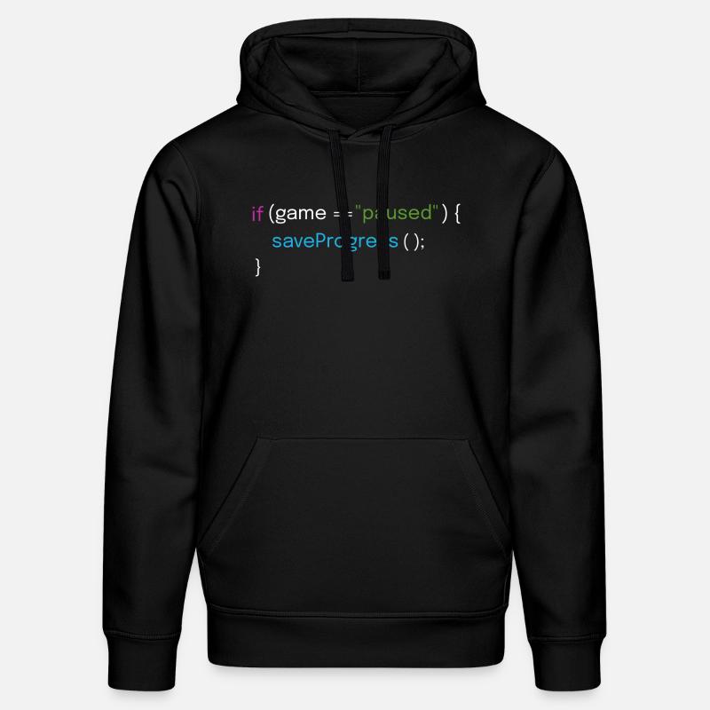 Gaming and Coding Design - Stanley/Stella DRUMMER Unisex Organic Hoodie - black
