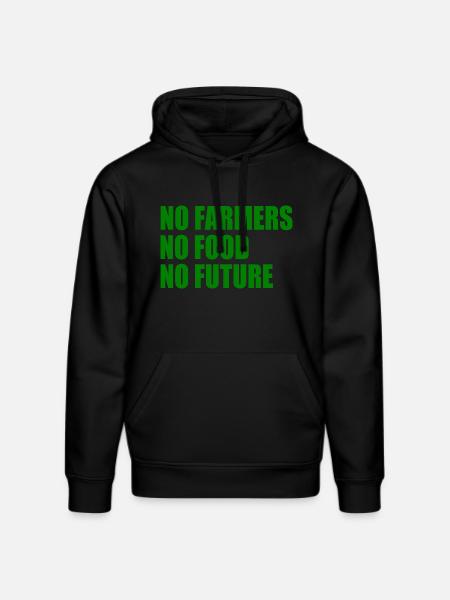 no farmers no food no future - Stanley/Stella DRUMMER økologisk unisex-hoodie - sort