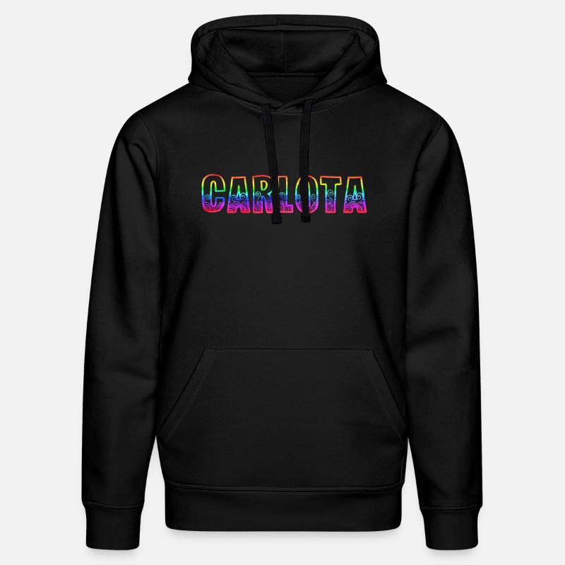 carlota rs arc-en-ciel - Sweat à capuche bio DRUMMER Stanley/Stella Unisexe - noir
