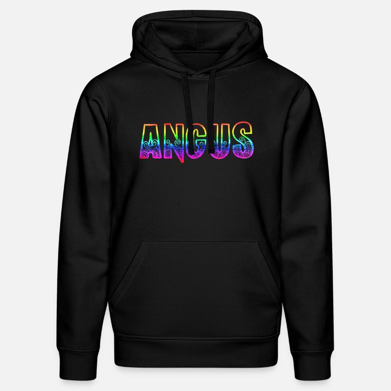 angus rs arc-en-ciel - Sweat à capuche bio DRUMMER Stanley/Stella Unisexe - noir