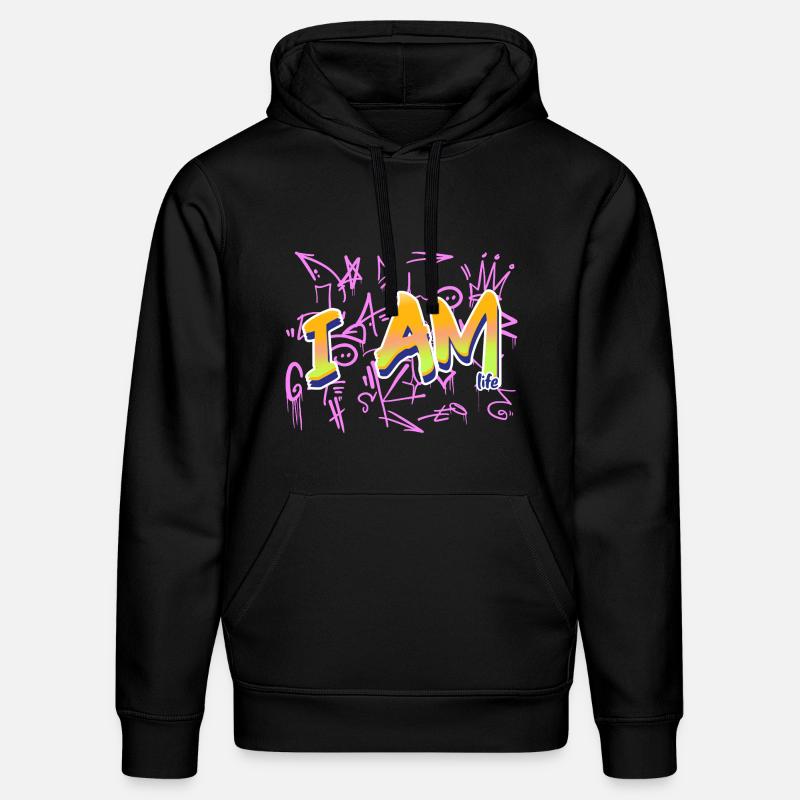 Ich bin die Lebensbotschaft - Stanley/Stella Unisex Bio-Hoodie DRUMMER  - Schwarz