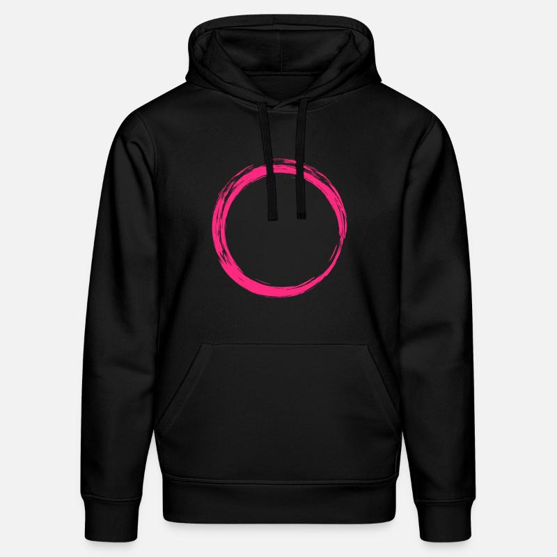 Cercle Symbole Design Rose - Sweat à capuche bio DRUMMER Stanley/Stella Unisexe - noir