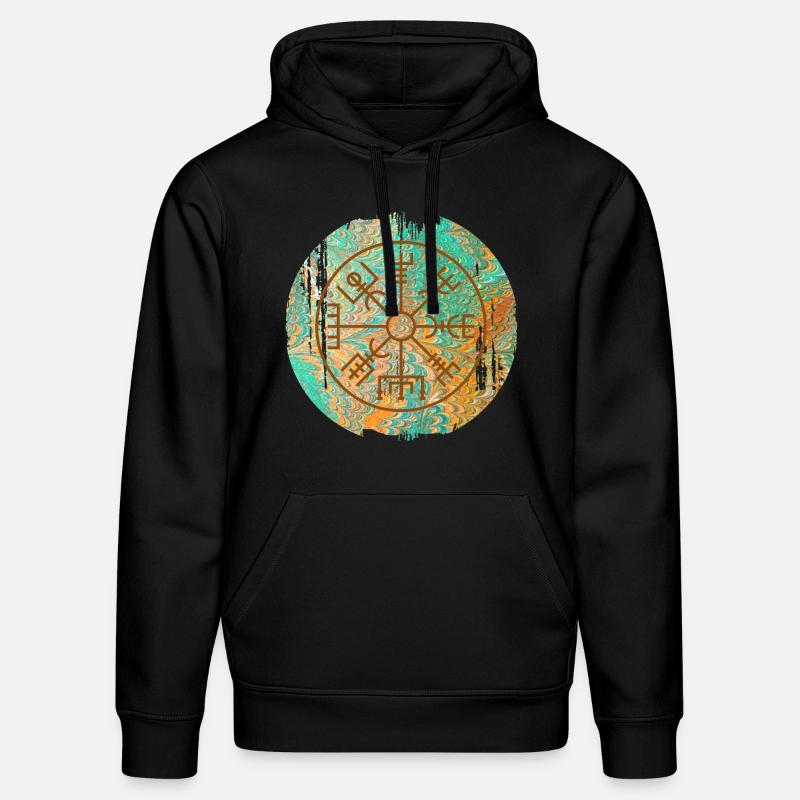 Vegvisir E 36 - Sweat à capuche bio DRUMMER Stanley/Stella Unisexe - noir