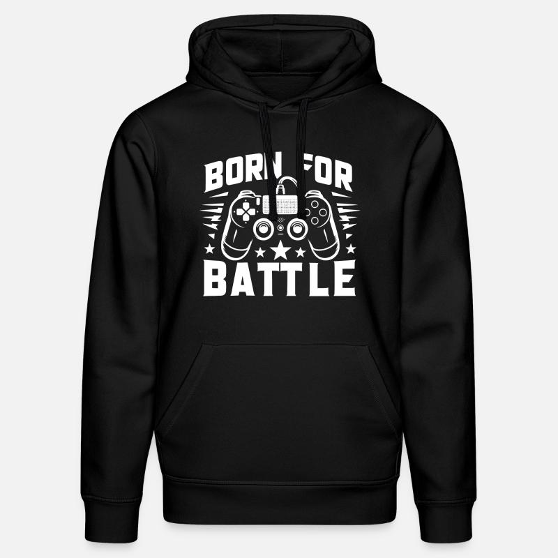 Né pour le combat - Sweat à capuche bio DRUMMER Stanley/Stella Unisexe - noir