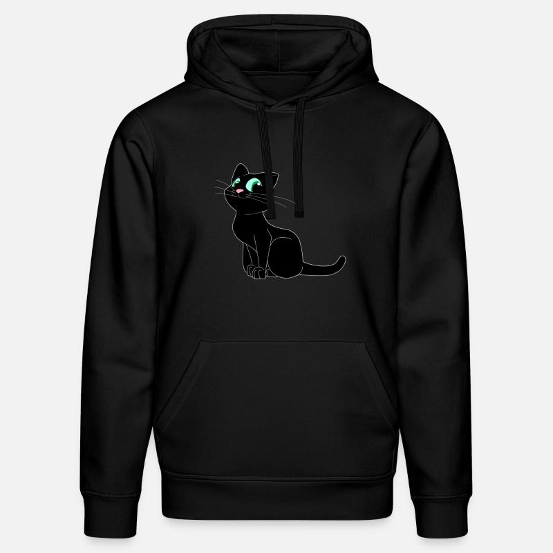 chat - Sweat à capuche bio DRUMMER Stanley/Stella Unisexe - noir