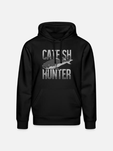 Catfish Chasseur Catfish Catfish Pêche au poisson-chat - Sweat à capuche bio DRUMMER Stanley/Stella Unisexe - noir
